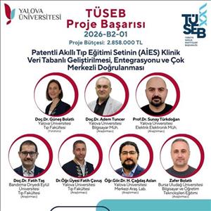  AİES Projesi TÜSEB 2026 Programı Kapsamında Desteklenmeye Hak Kazandı
