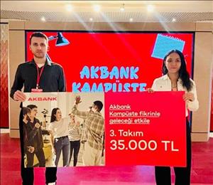 Akbank Kampüste Programı Kapsamında Bölümümüz Öğrencilerine Türkiye Üçüncülüğü Ödülü